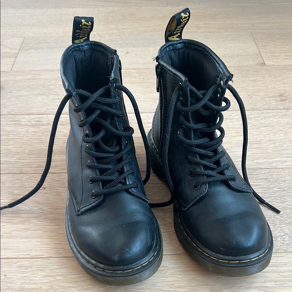 Dr. Martens leather lace up boots